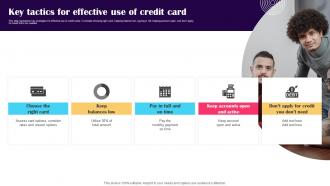 Key Tactics For Effective Use Of Credit Card Promotion Strategies To Advertise Credit Strategy SS V