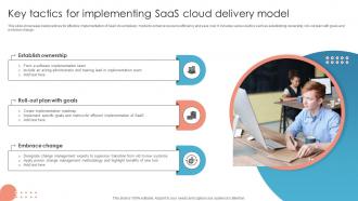 Key Tactics For Implementing Saas Cloud Delivery Model