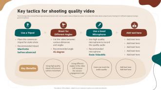 Key Tactics For Shooting Quality Video Marketing Strategies To Increase Customer