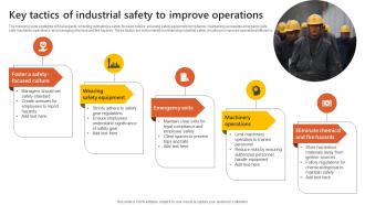 Key Tactics Of Industrial Safety To Improve Operations