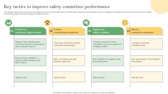 Key Tactics To Improve Safety Committee Performance