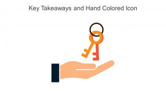 Key Takeaways And Hand Colored Icon In Powerpoint Pptx Png And Editable Eps Format