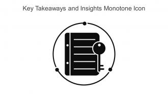 Key Takeaways And Insights Monotone Icon In Powerpoint Pptx Png And Editable Eps Format