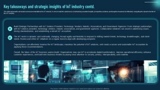 Key Takeaways And Strategic Insights Of Iot Industry Global Iot Industry Outlook IR SS Researched Designed
