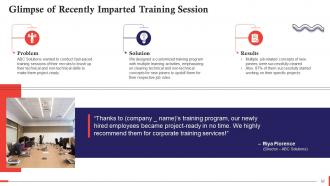 Key Takeaways From Sales Training Session Training Ppt Captivating Best