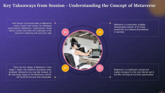 Key Takeaways From Session Understanding Concept Of Metaverse Training Ppt