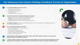 Key Takeaways Of Feedback Training Curriculum Training Ppt Downloadable Template