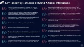 Key Takeaways Of Session On Hybrid Artificial Intelligence Training Ppt
