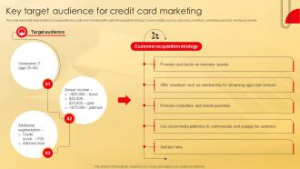 Key Target Audience For Credit Deployment Of Effective Credit Stratergy Ss