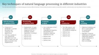 Key Techniques Of Natural Language Processing In Popular Artificial Intelligence AI SS V