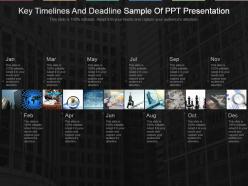 Key Timelines And Deadline Sample Of Ppt Presentation