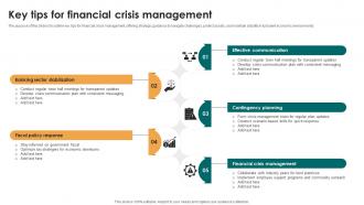 Key Tips For Financial Crisis Management