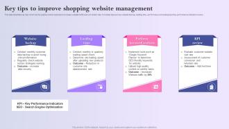 Key Tips To Improve Shopping Website Management