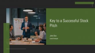 Key To A Successful Stock Pitch PPT Sample AT