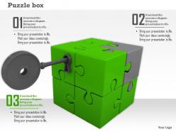 Key To Open Green Puzzle Cube For Solution