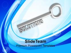 Key to solution business concept powerpoint templates ppt themes and graphics 0213