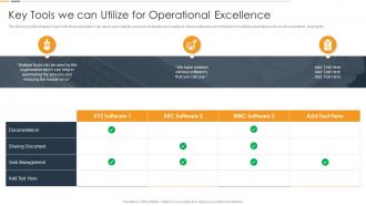 Key Tools We Can Utilize For Operational Manufacturing Process Optimization Playbook