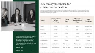Key Tools You Can Use For Crisis Communication Public Relation Communication