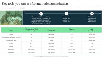 Key Tools You Can Use For Internal Communication Corporate Executive Communication