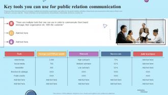 Key Tools You Can Use For Public Relation Communication Establishing Effective Stakeholder