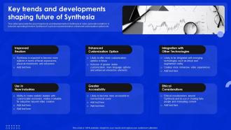 Key Trends And Developments Shaping Future Synthesia AI Video Generation Platform AI SS