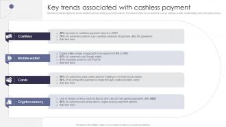 Key Trends Associated Cashless Comprehensive Guide Of Cashless Payment Methods