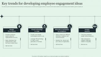 Key Trends For Developing Employee Engagement Ideas