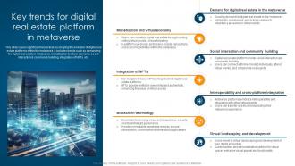 Key Trends For Digital Real Estate Platform In Metaverse Ultimate Guide To Understand Role BCT SS