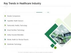 Key trends in healthcare industry hospital administration ppt model infographics