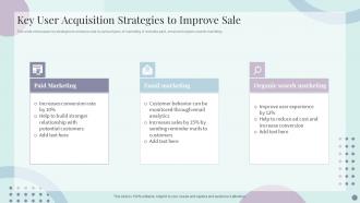 Key User Acquisition Strategies To Improve Sale