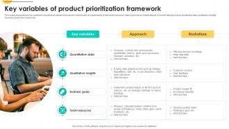 Key Variables Of Product Prioritization Framework