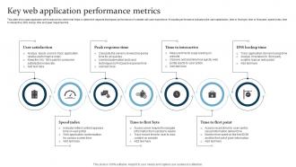 Key Web Application Performance Metrics