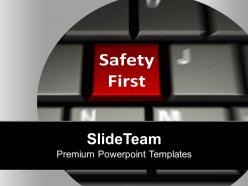 Keyboard with safety first security powerpoint templates ppt backgrounds for slides 0113