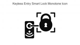 Keyless Entry Smart Lock Monotone Icon In Powerpoint Pptx Png And Editable Eps Format