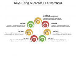 Keys being successful entrepreneur ppt powerpoint presentation cpb