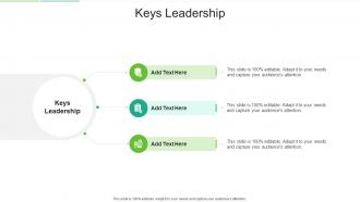Keys Leadership In Powerpoint And Google Slides Cpb