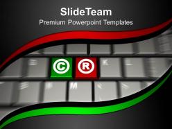 Keys of copyright on keyboard powerpoint templates ppt themes and graphics 0213