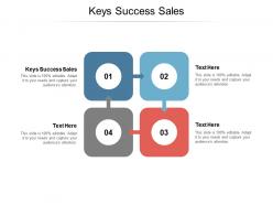 Keys success sales ppt powerpoint presentation professional background image cpb