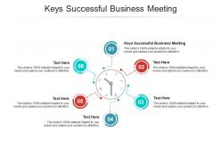 Keys successful business meeting ppt powerpoint presentation show model cpb