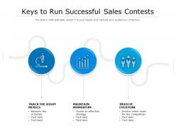Keys To Run Successful Sales Contests