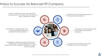 Keys To Success For Barwash 99 Company Ppt Powerpoint Presentation Styles Graphic Images