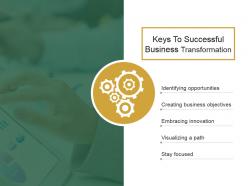 Keys to successful business transformation ppt slide examples