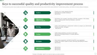 Keys To Successful Quality And Productivity Improvement Process