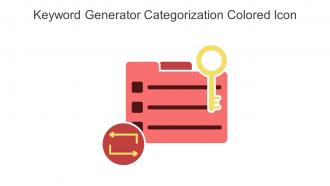 Keyword Generator Categorization Colored Icon In Powerpoint Pptx Png And Editable Eps Format