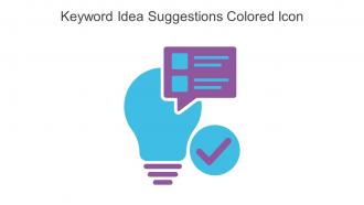 Keyword Idea Suggestions Colored Icon In Powerpoint Pptx Png And Editable Eps Format