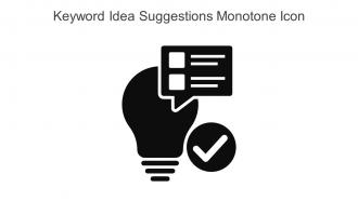 Keyword Idea Suggestions Monotone Icon In Powerpoint Pptx Png And Editable Eps Format