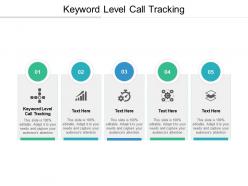 Keyword level call tracking ppt powerpoint presentation show information cpb