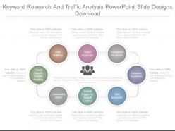 Keyword research and traffic analysis powerpoint slide designs download