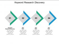 Keyword research discovery ppt powerpoint presentation visual aids infographics cpb