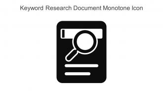 Keyword Research Document Monotone Icon In Powerpoint Pptx Png And Editable Eps Format